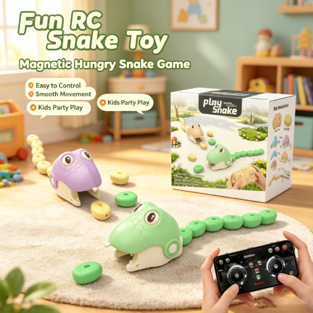 Remote Control Toys - Jouet Serpent Gourmand Télécommandé à Aspiration