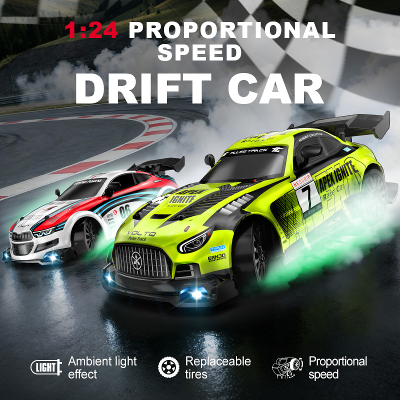 Rc Drift Car 1 24 Scale 4Wd - Voiture de course RC 4x4 à