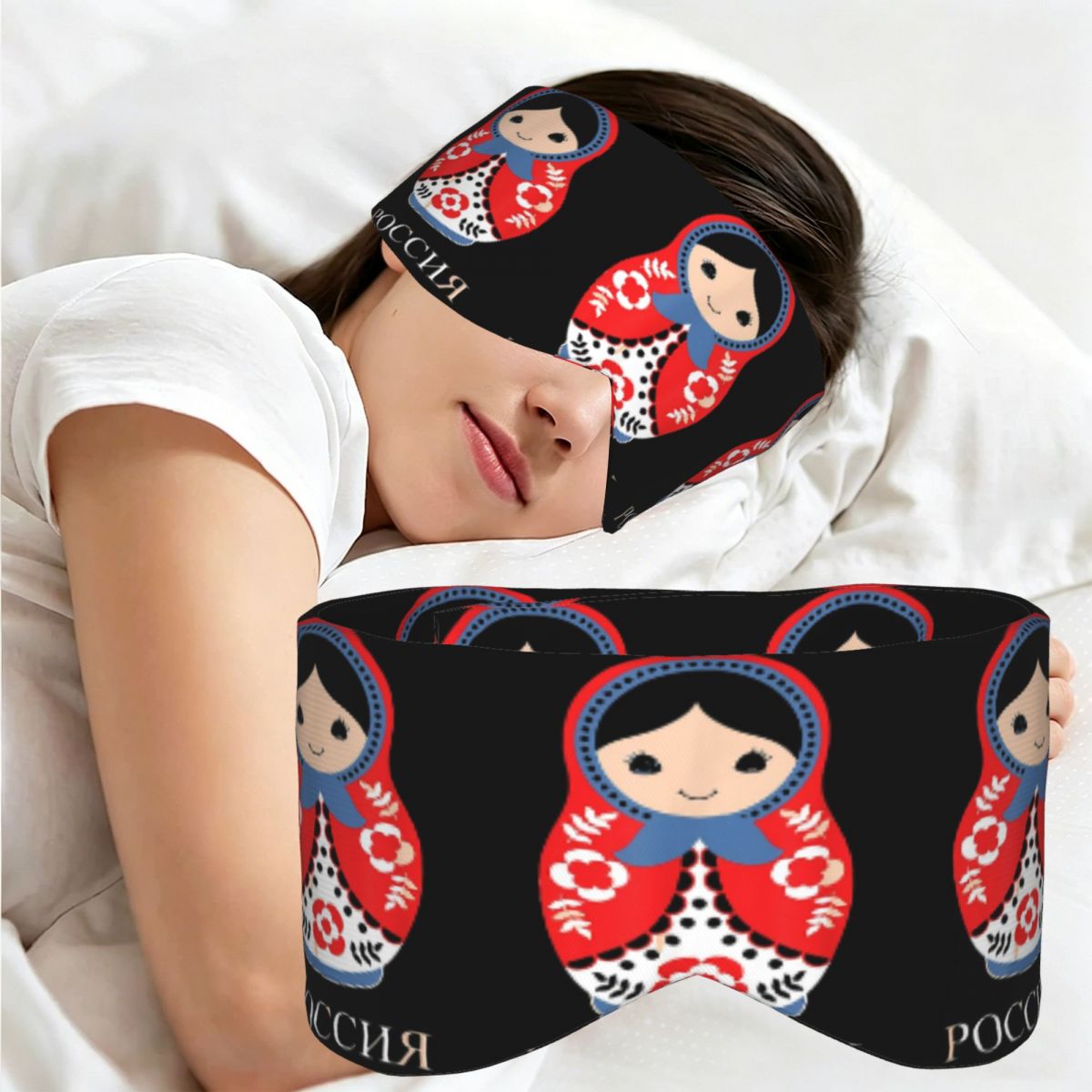 Dolls - Masque de sommeil Matryoshka russe, cache-yeux