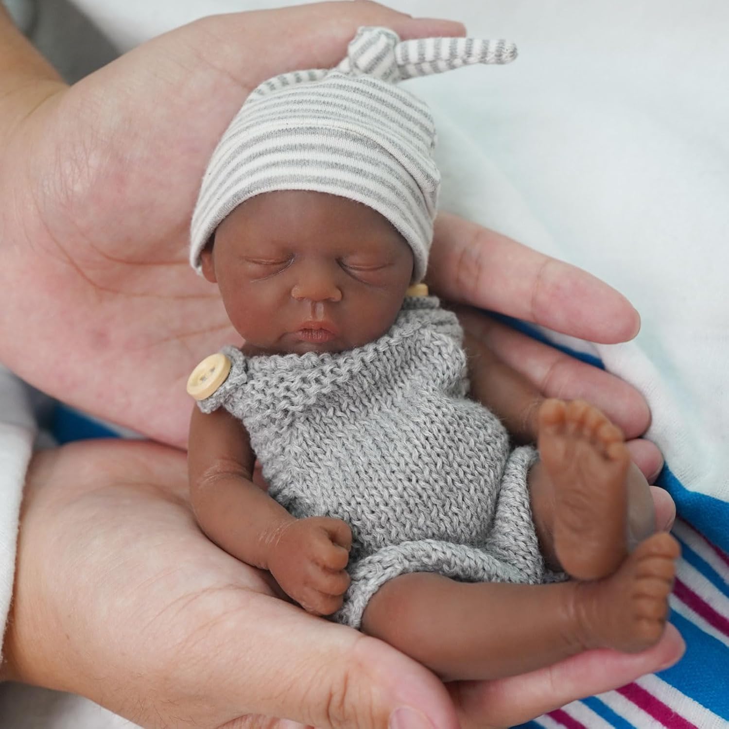 Reborn Baby Doll Silicone Realistic - Reborn bébé poupées 7 pouces corps