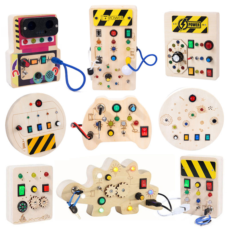 Montessori Wooden Busy Board Toddler - Montessori Busy Board Jouets mentaires oriels