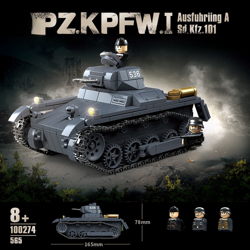 Lego Compatible Military Tank - Nouveau réservoir d'armes militaires de la