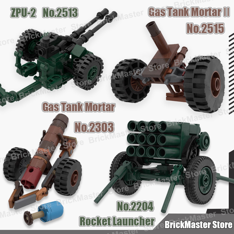 Lego Compatible Military Tank - MOC Scène de Guerre Militaire, Réservoir