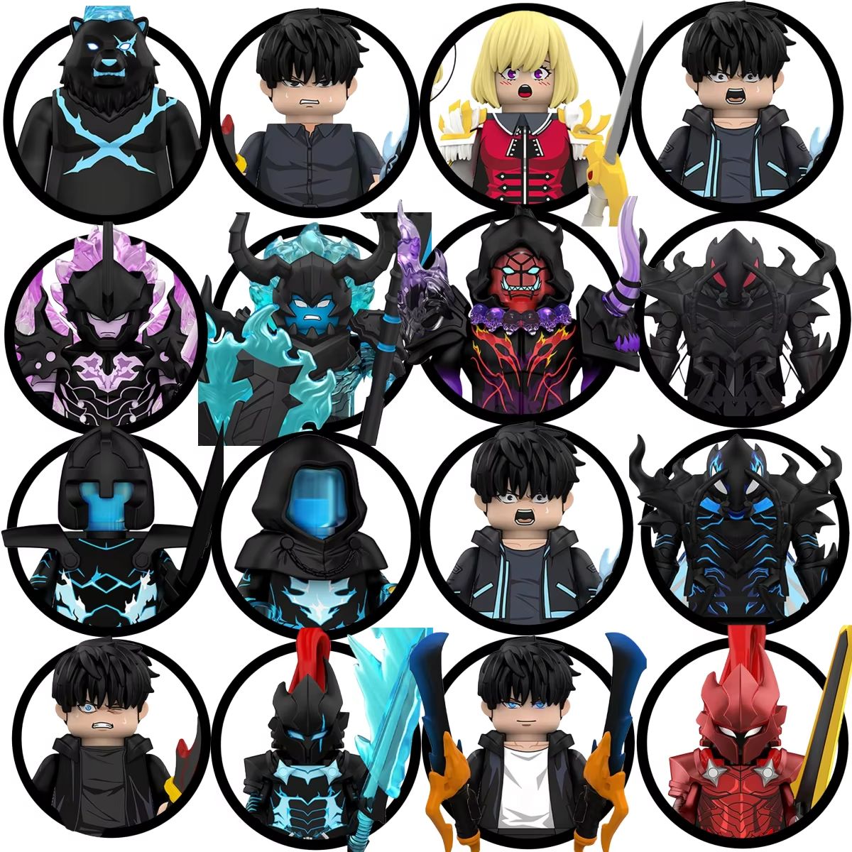 Anime Action Figure Blind Box - Boîte Mystère WM6220 Anime Sung Jinwoo