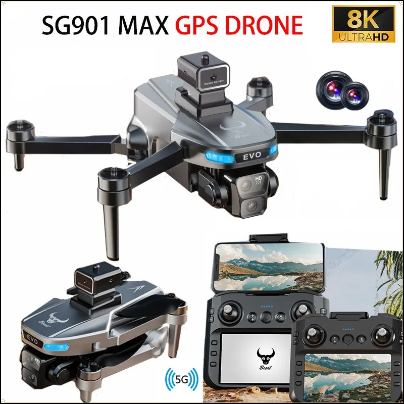 Fpv Brushless Rc Drone 4K - Drone professionnel 8K avec caméra HD