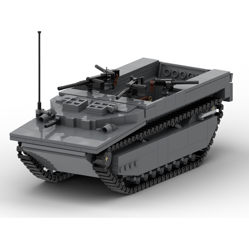 Lego Compatible Military Tank - LVT-4 Char militaire moderne, modèle MOC,