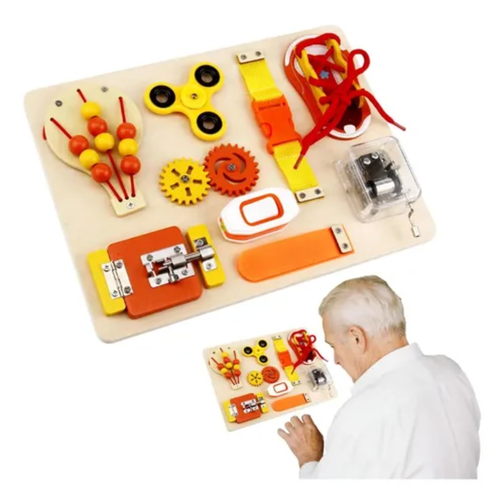 Montessori Wooden Busy Board Toddler - Jouets Montessori en bois pour tout-petits