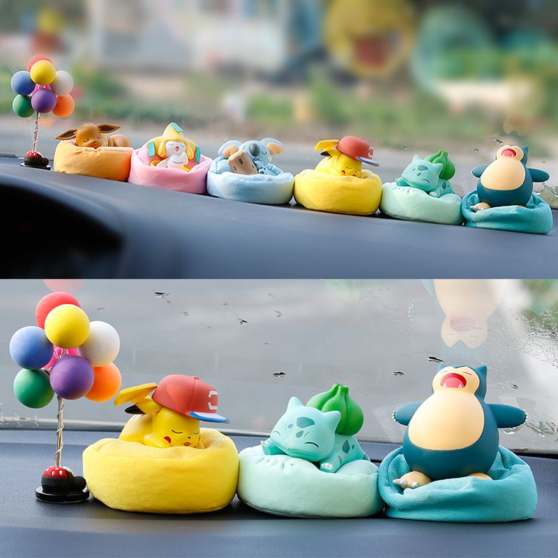 Anime Action Figure Blind Box - Série Pokémon en pose endormie :