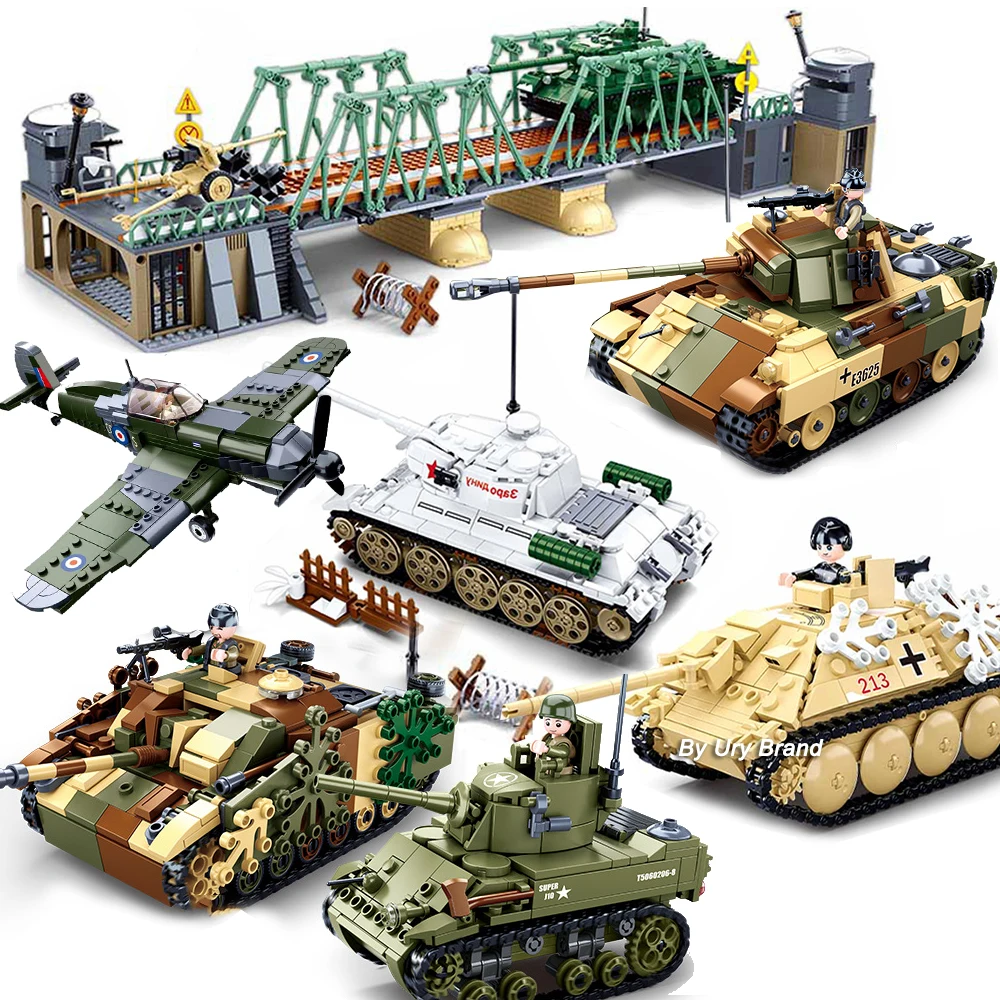 Lego Compatible Military Tank - Ensembles de blocs de construction Sluban