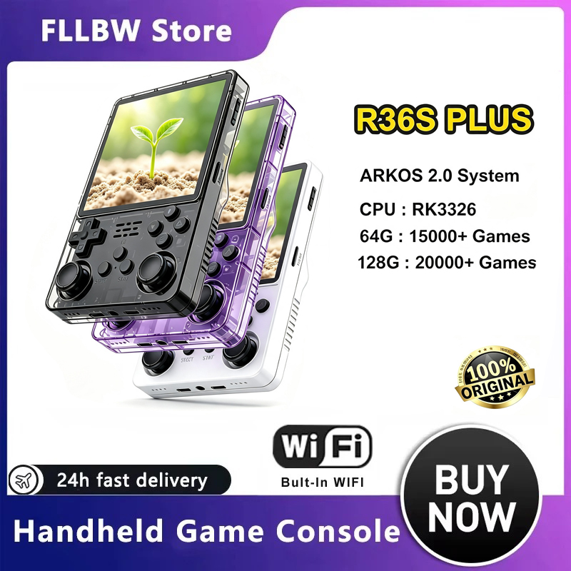 Retro Handheld Game Console R36S - Console de jeu portable rétro FLLBW