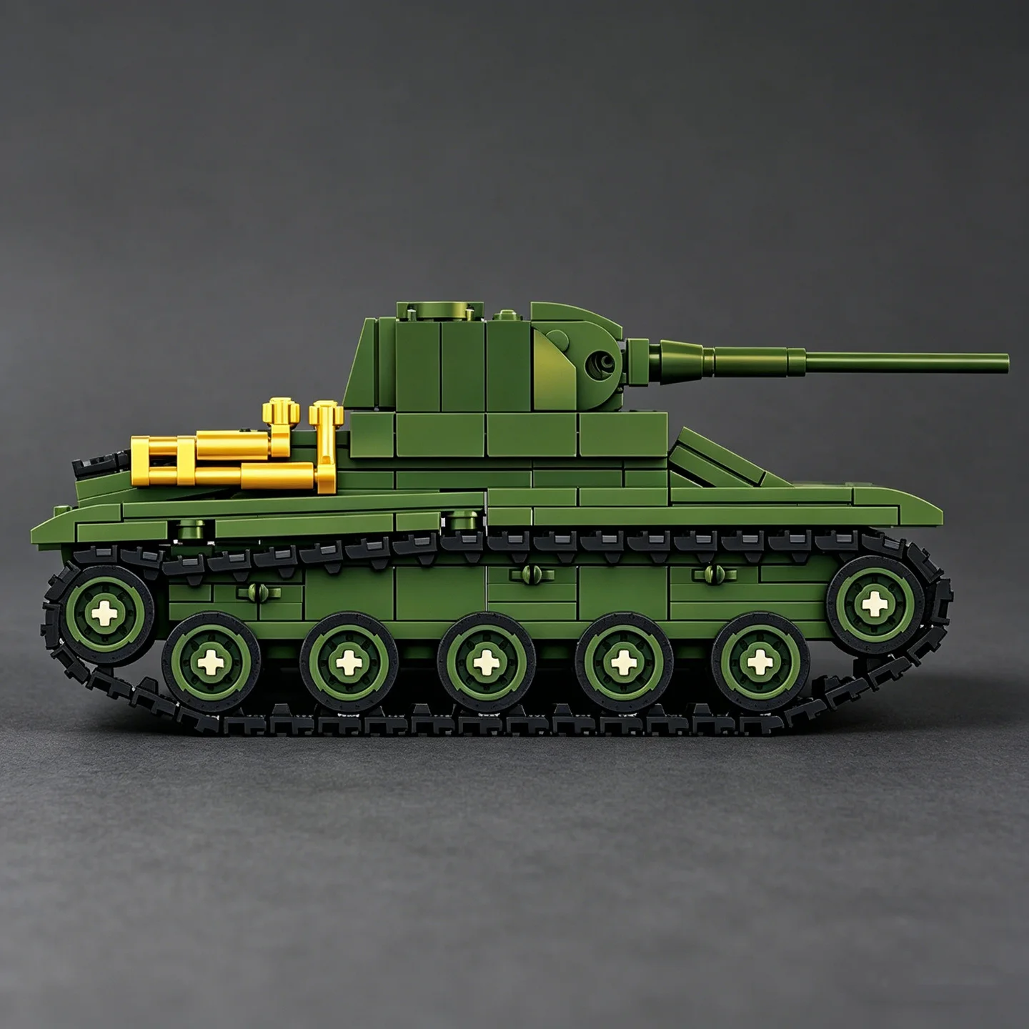 Lego Compatible Military Tank - Modèle de char léger T-70 de