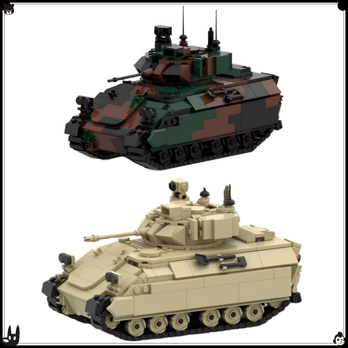 Lego Compatible Military Tank - MOC – ensemble de blocs de