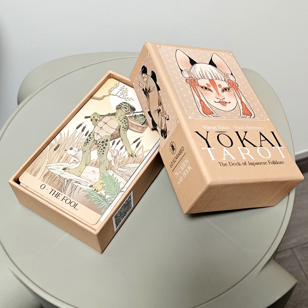 Tarot Cards Deck With Guidebook - Cartes de tarot Yokai, 78 pièces,