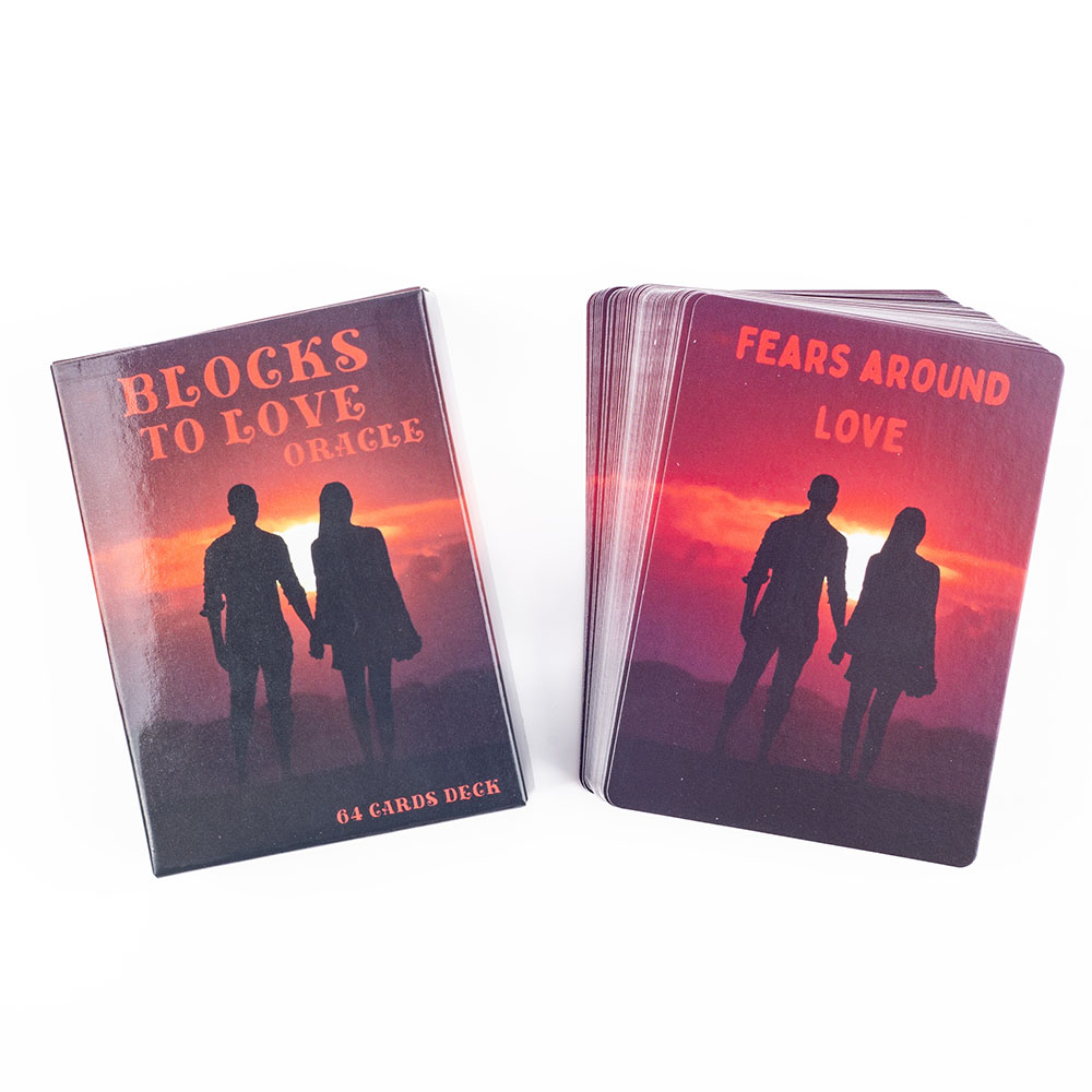 Blocs d'amour Oracle 64 cartes - Tarot Cards Deck With Guidebook avis et prix