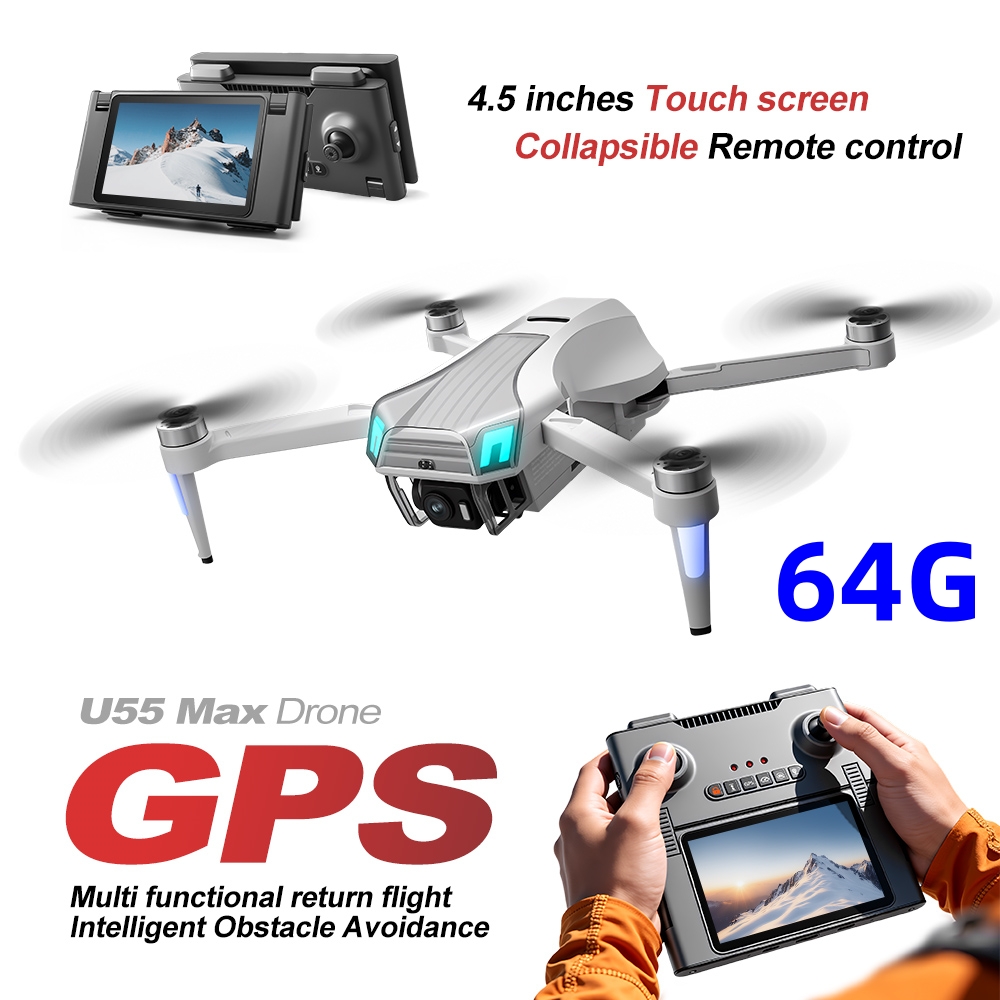 Drone professionnel NCZOBOE U5 - Fpv Brushless Rc Drone 4K avis et prix