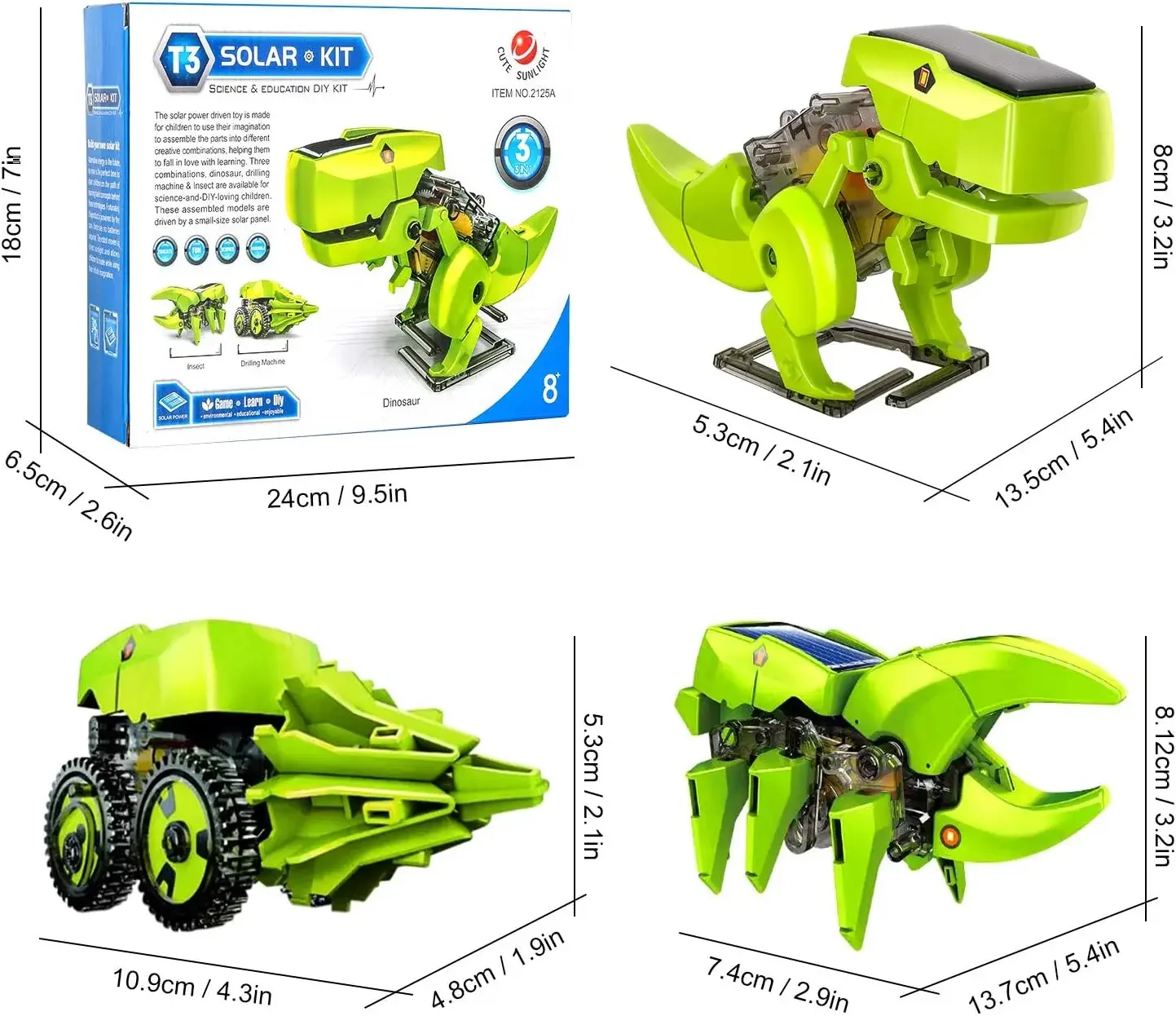 Kit de robot solaire à assembl - Stem Solar Robot Kit For Kids avis et prix