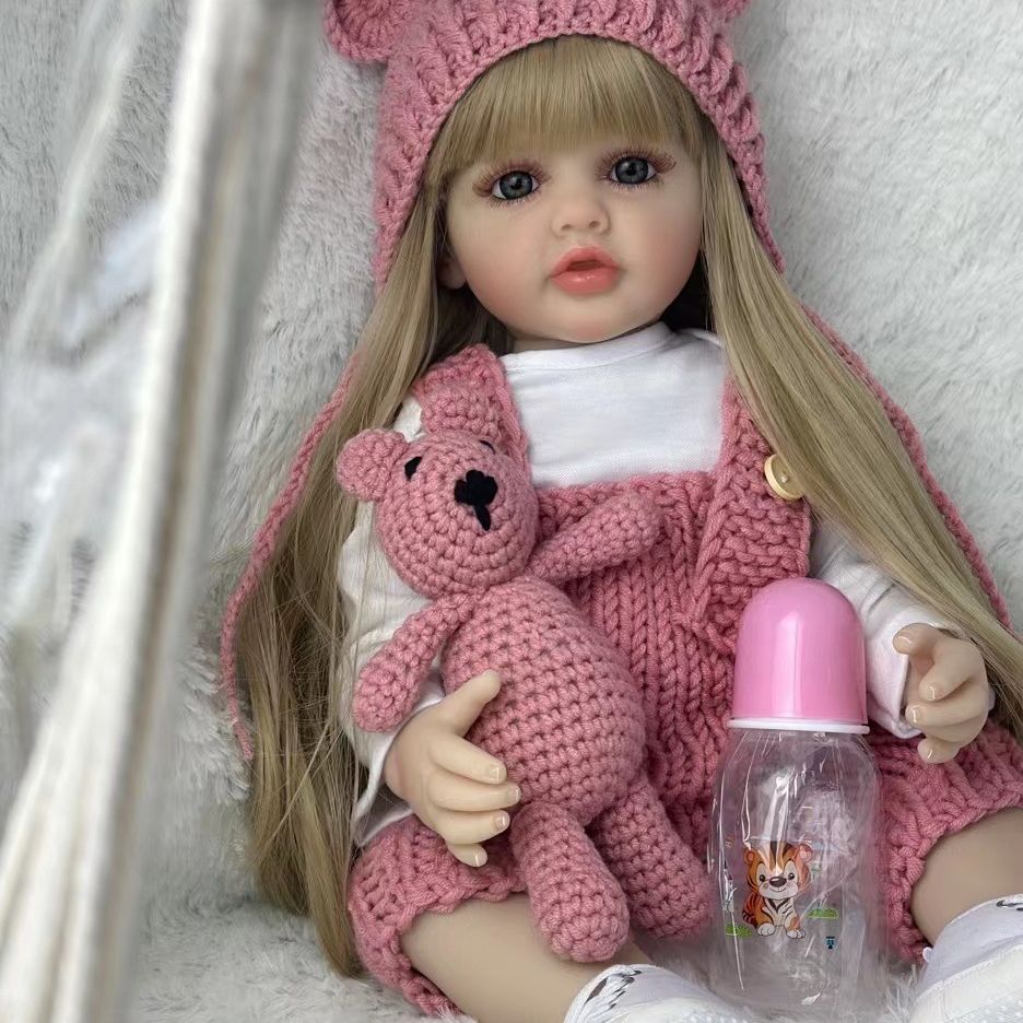 BZDOLL-Bébé Fille aux Cheveux  - Reborn Baby Doll Silicone Realistic avis et prix