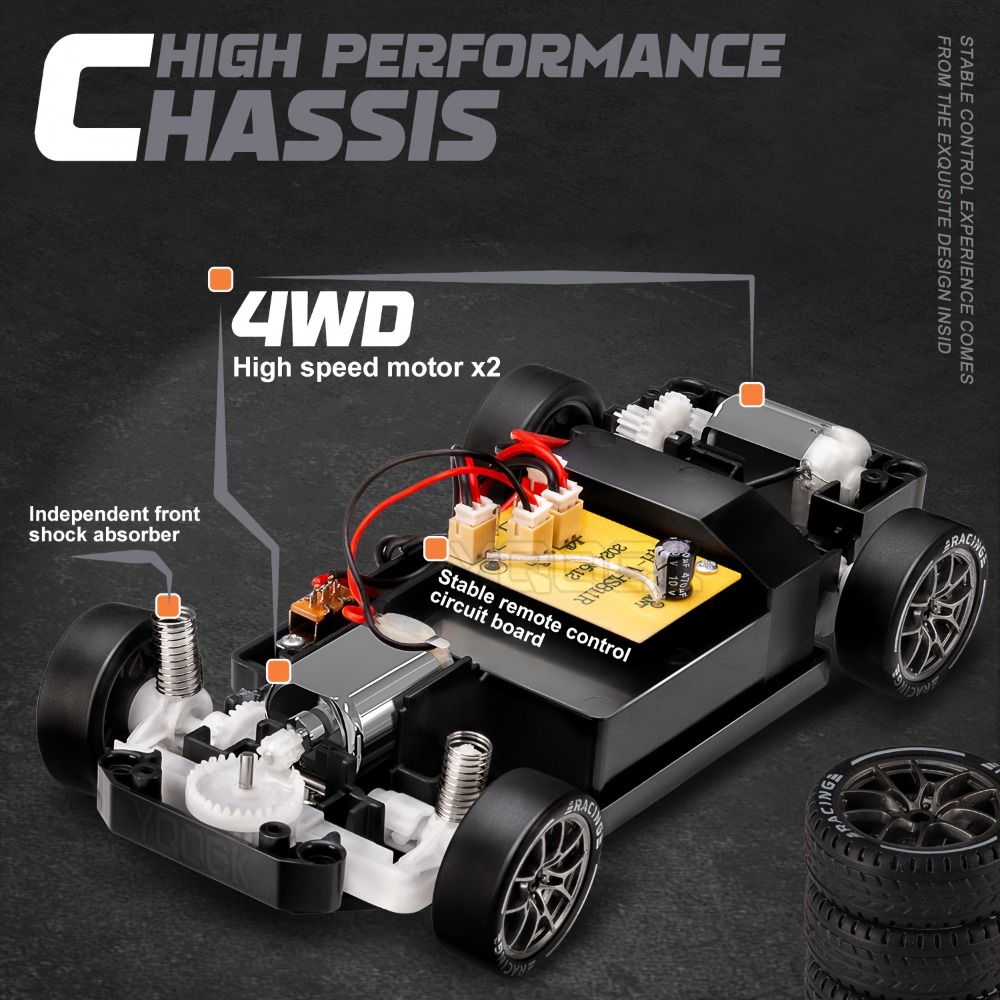 Voiture RC de course à dérive  - Rc Drift Car 1 24 Scale 4Wd avis et prix