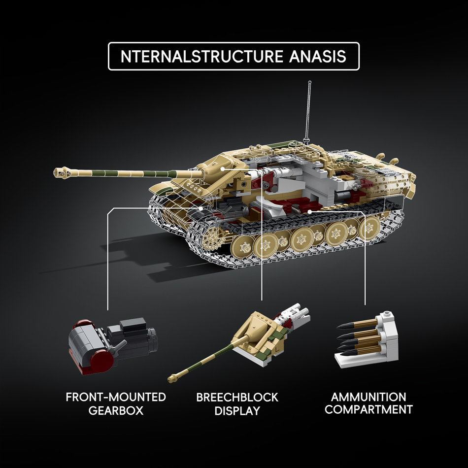 Jagdpanther G1 Sd.Kfz. militai - Lego Compatible Military Tank avis et prix