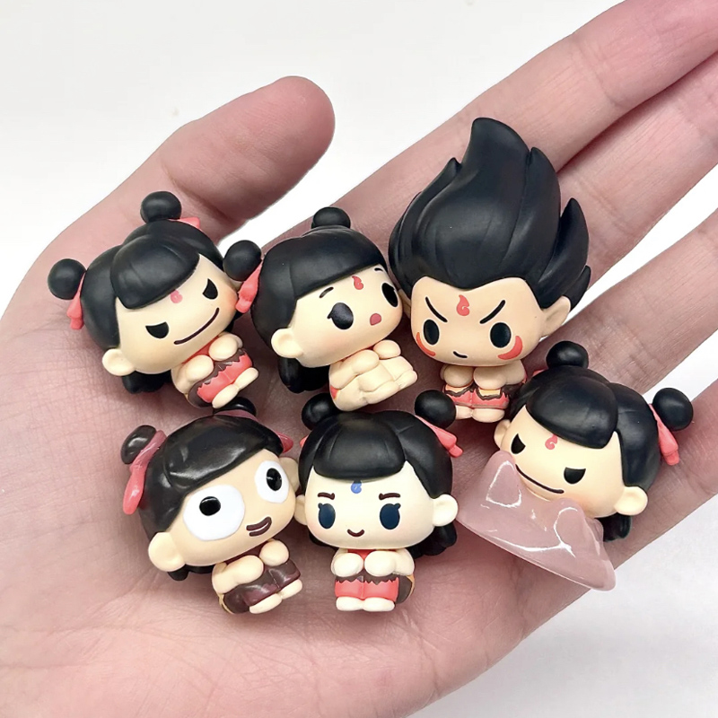 Ne Zha 2 assis dans une rangée - Anime Action Figure Blind Box avis et prix