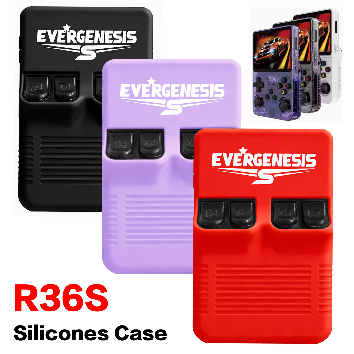 Étui en Silicone pour Console  - Retro Handheld Game Console R36S avis et prix
