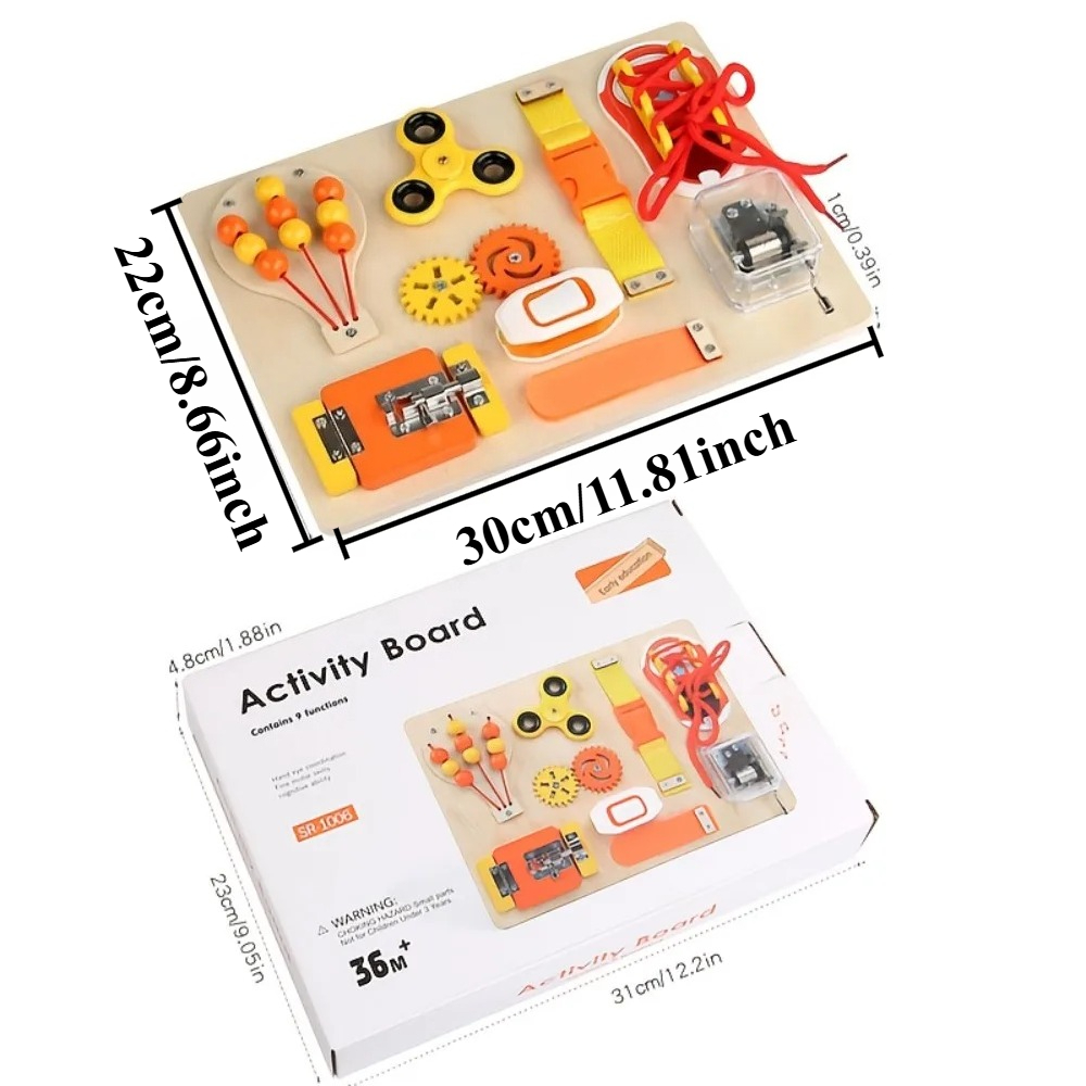Jouets Montessori en bois pour - Montessori Wooden Busy Board Toddler avis et prix
