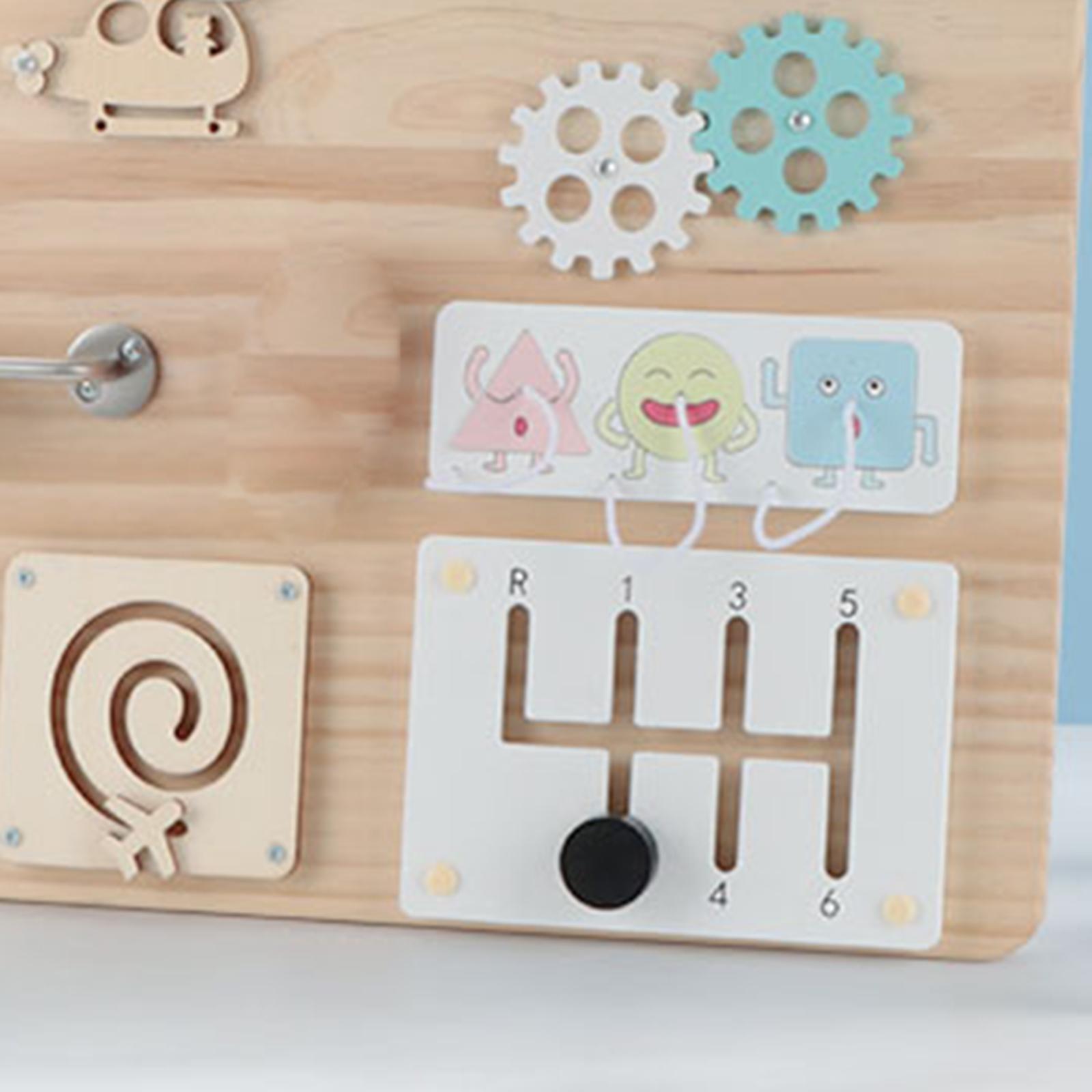 Matériel pour tableau d'activi - Montessori Wooden Busy Board Toddler avis et prix