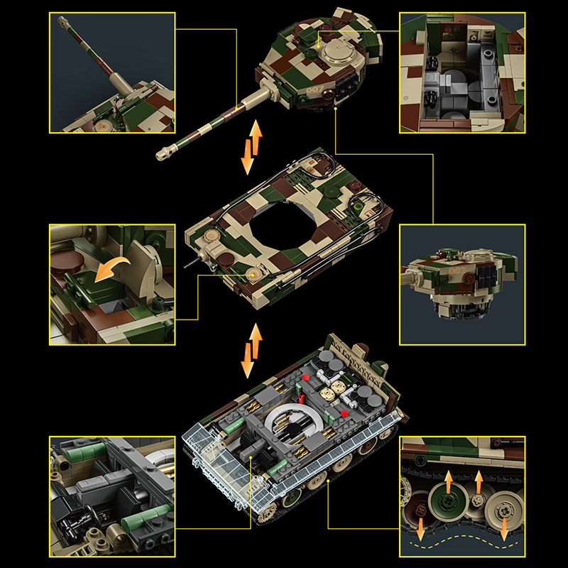 Ensemble de blocs de construct - Lego Compatible Military Tank avis et prix