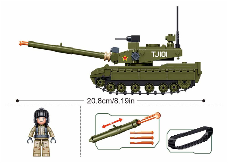 Sluban 183 pièces armée char d - Lego Compatible Military Tank avis et prix