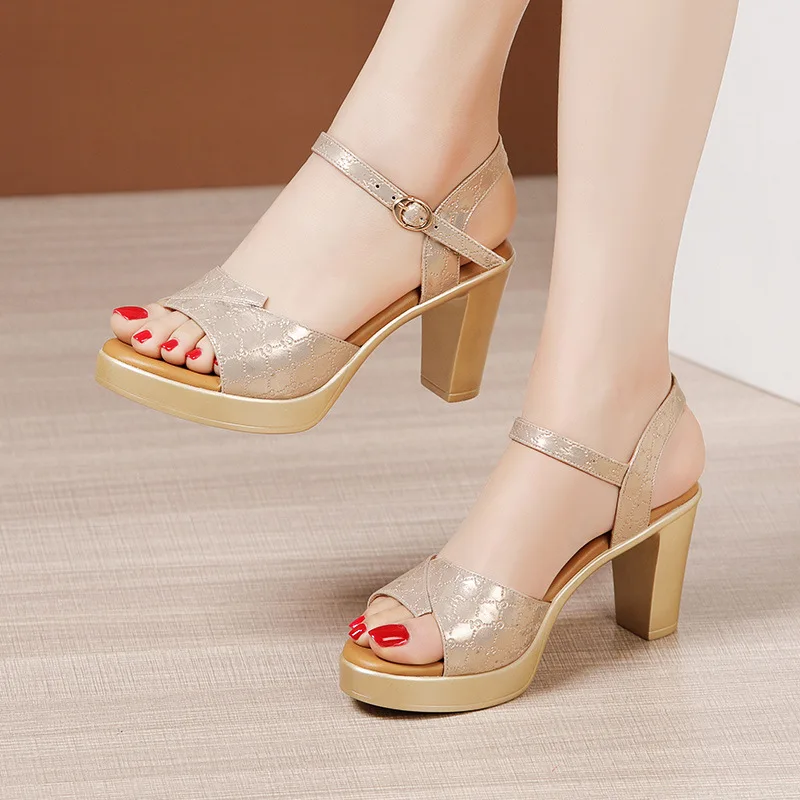 Sandales à talons carrés épais - Building Blocks avis et prix