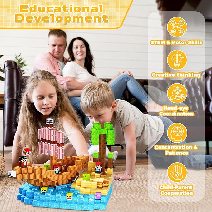 Blocs magnétiques-100 pièces c - Magnetic Building Tiles Set 100Pcs avis et prix
