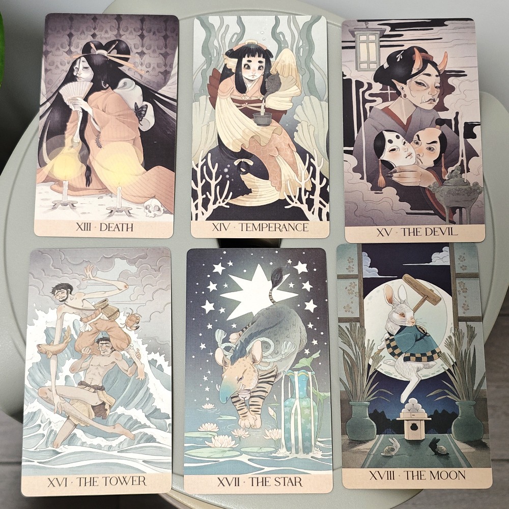 Cartes de tarot Yokai, 78 pièc - Tarot Cards Deck With Guidebook avis et prix